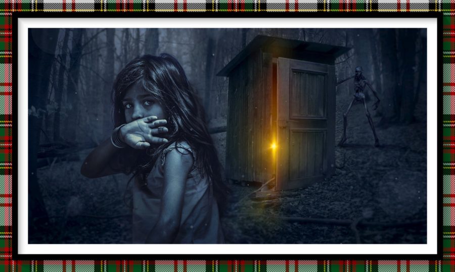 the spirits horror series image of a girl and skeleton