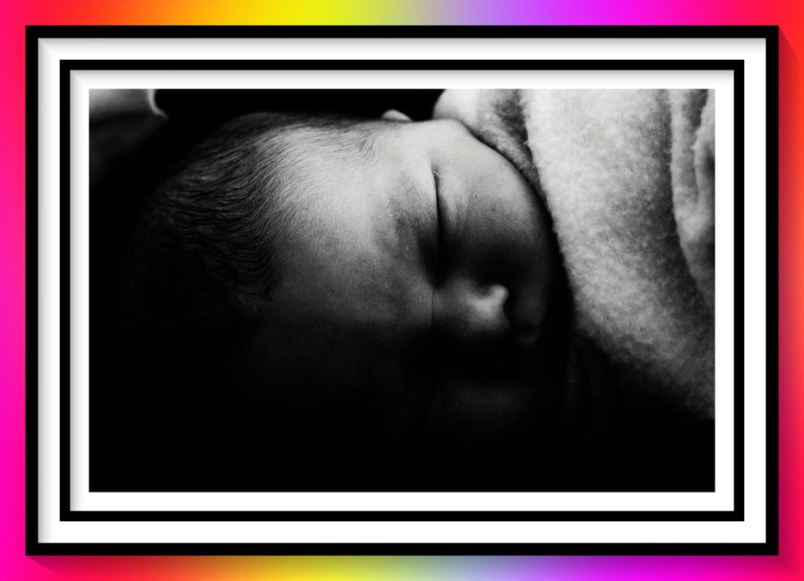 Unbreakable Episode 5 image of a tiny tot of baby in black and white