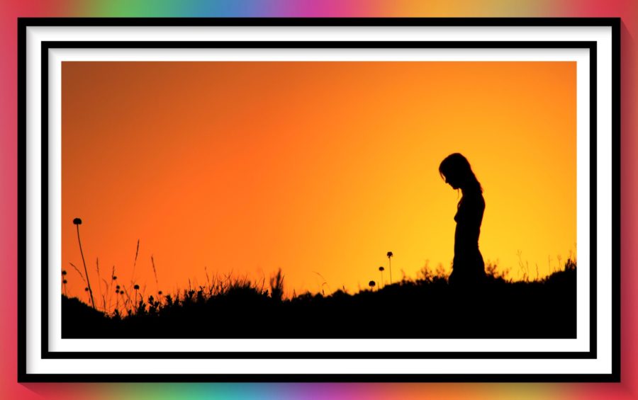 unbreakable episode 4 a worried girl in a field in silhouette