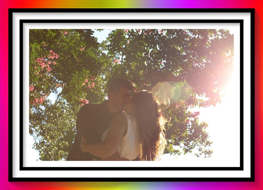 couple kissing under a tree for Unbreakable Episode 14