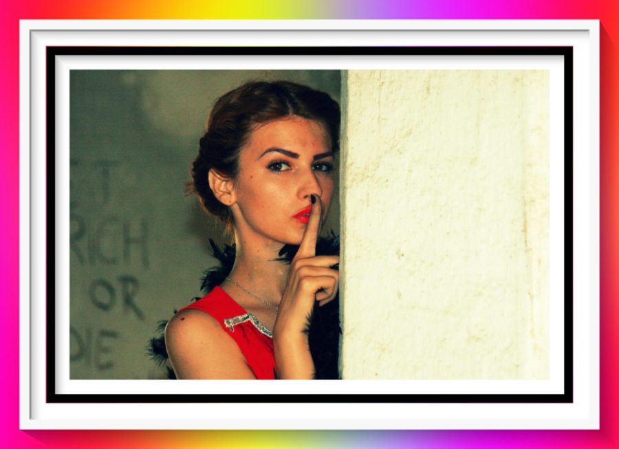 seductive woman with finger to lip, image for forever your love episode 9