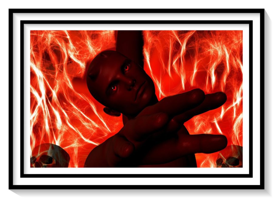 a burning demon image for kuman-po-guru episode 9