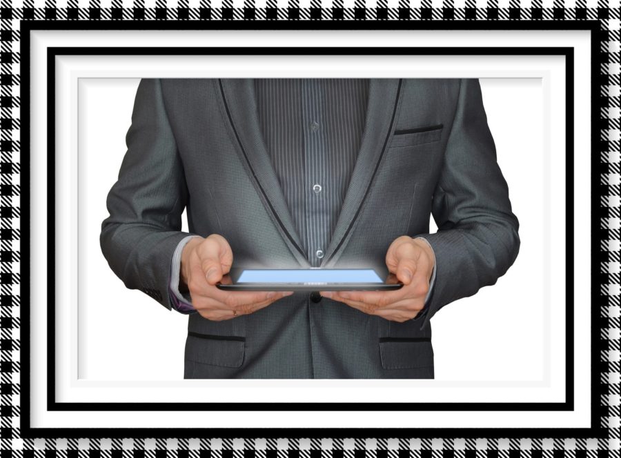 man in suit holding ipad image for lusty episode 13