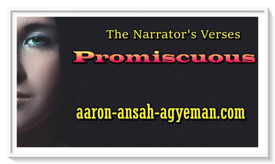 half-face image of pretty woman for narrator's verses: promiscuous