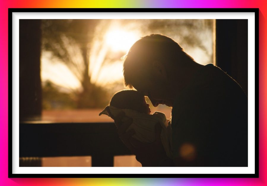 man fondly holding a baby image for forever your love episode 17