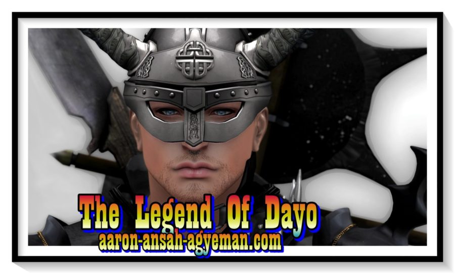 man in face armor for the legend of dayo