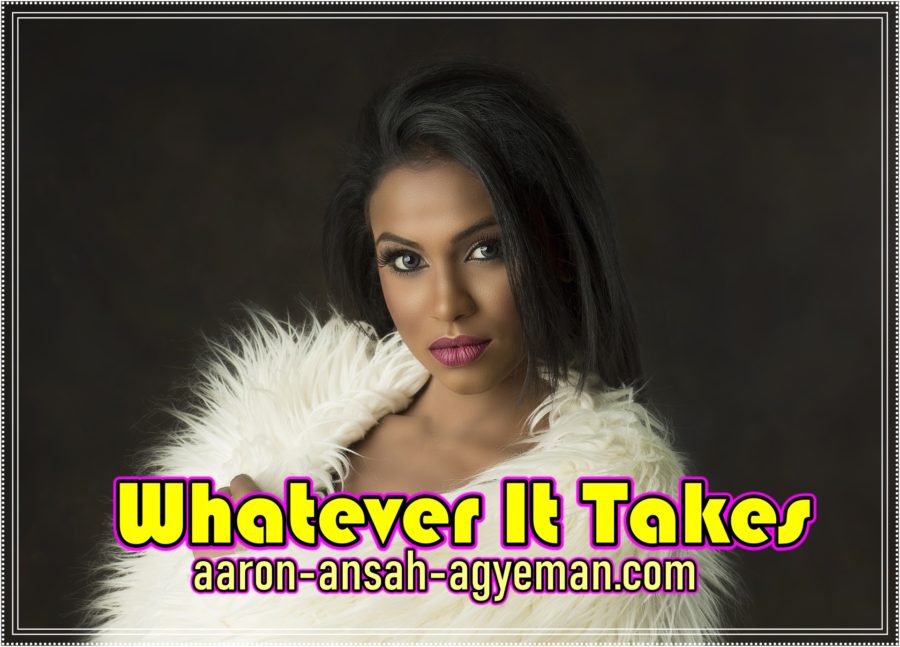 beautiful black woman in white mink for whatever it takes