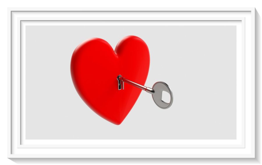 red heart with a key lock for how to turn your relationship into marriage