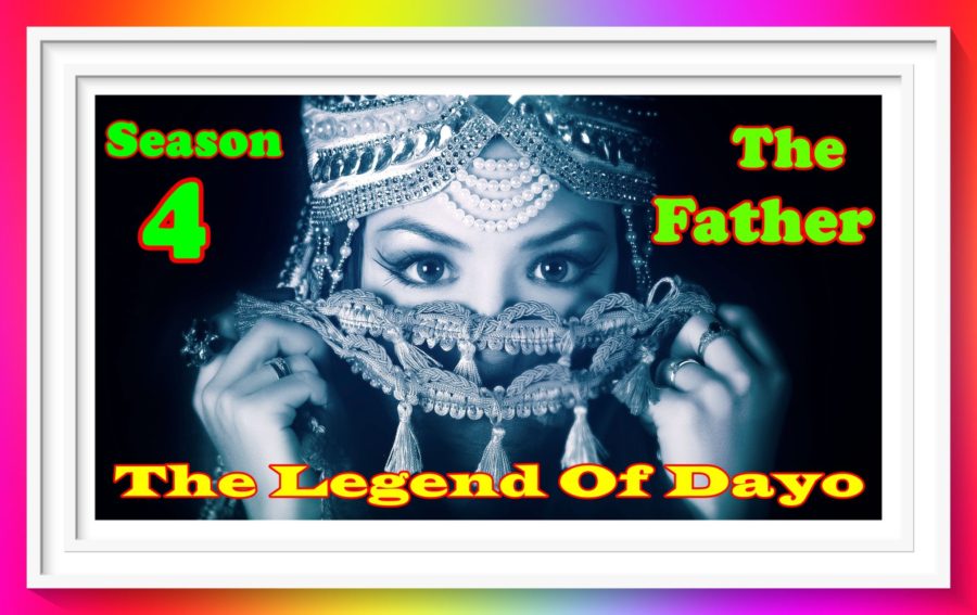 exotic lady with cloth covering mouth for the legend of dayo