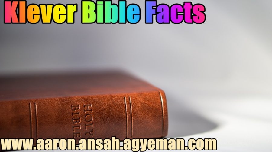 <b><span style="color:blue">Klever Bible Facts: The Book of Genesis</b>