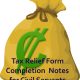 <b><span style="color:blue">Tax Relief Form Completion Notes for Civil Servants</b>
